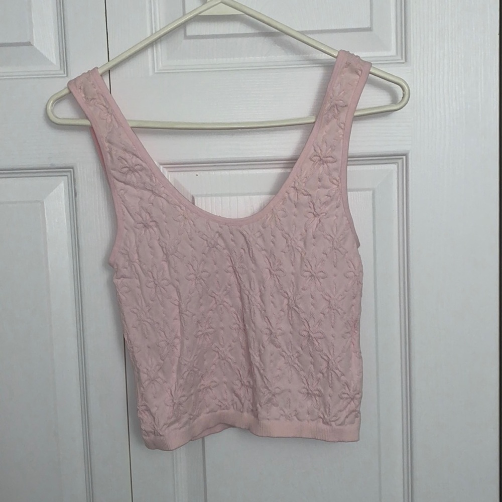 Pink crop top